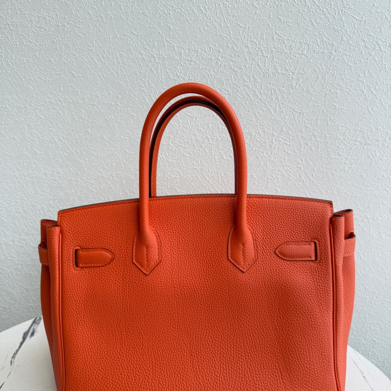 Hermes birkin30 9j橘 金釦！ 超好看的橘色-6