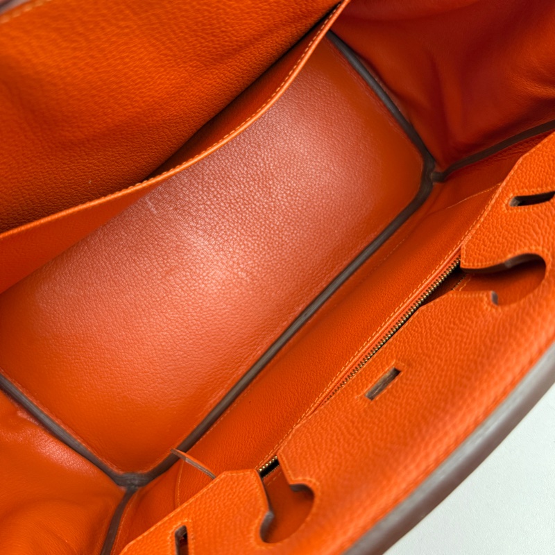 Hermes birkin30 9j橘 金釦！ 超好看的橘色-10