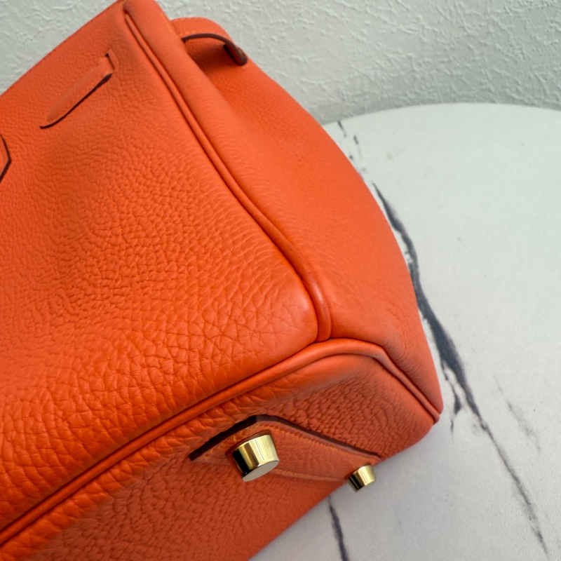 Hermes birkin30 9j橘 金釦！ 超好看的橘色-11