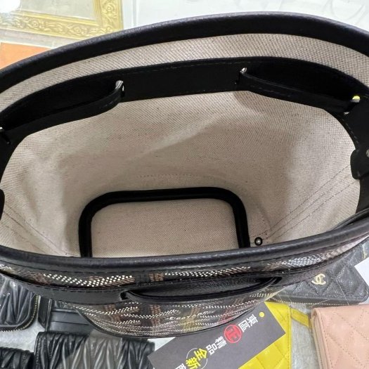 東區正精品㊣GOYARD Mini bucket bag 全新黑色迷你水桶包手提斜背包兩用包 Petit Flot RZ5726-3