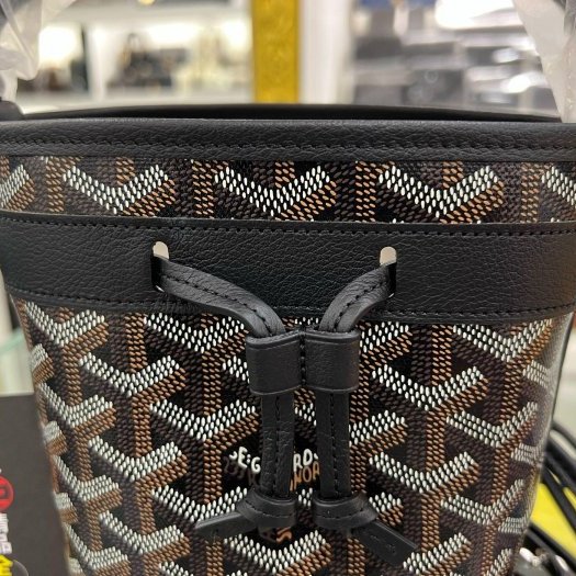 東區正精品㊣GOYARD Mini bucket bag 全新黑色迷你水桶包手提斜背包兩用包 Petit Flot RZ5726-4