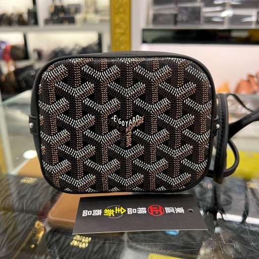 東區正精品㊣GOYARD Mini bucket bag 全新黑色迷你水桶包手提斜背包兩用包 Petit Flot RZ5726-6