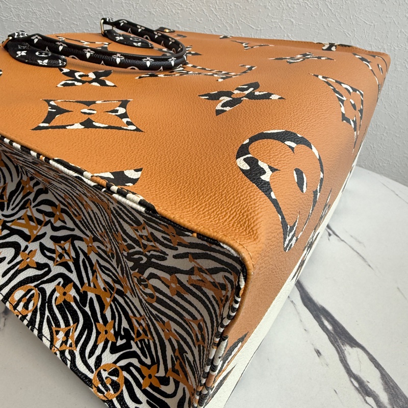 lv on the go GM 限量款 雙色豹紋-9