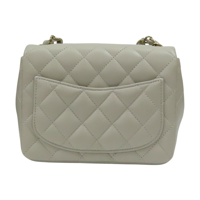 灰色 菱格紋 羊皮 鍊帶 COCO17 肩背包 A35200【CHANEL 香奈兒】 A35200-1