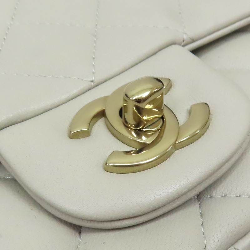 灰色 菱格紋 羊皮 鍊帶 COCO17 肩背包 A35200【CHANEL 香奈兒】 A35200-13