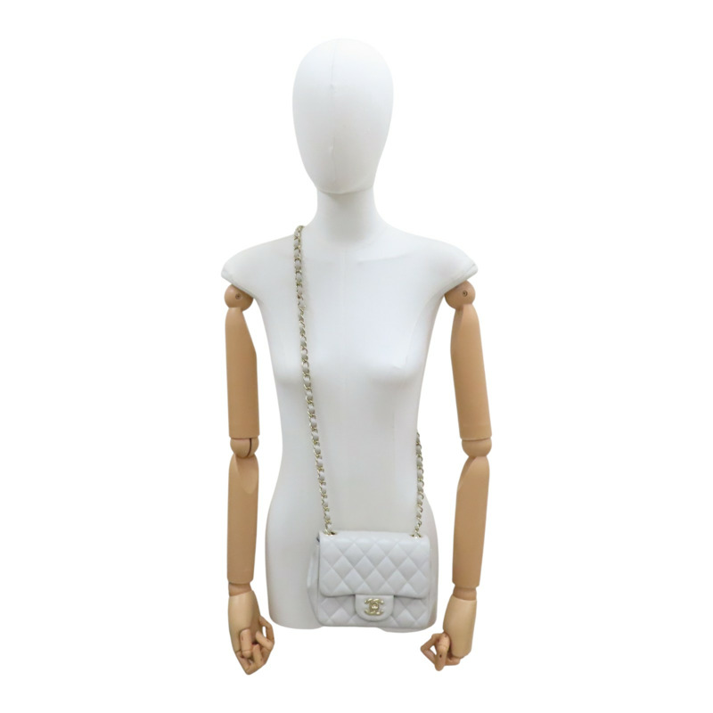 灰色 菱格紋 羊皮 鍊帶 COCO17 肩背包 A35200【CHANEL 香奈兒】 A35200-14