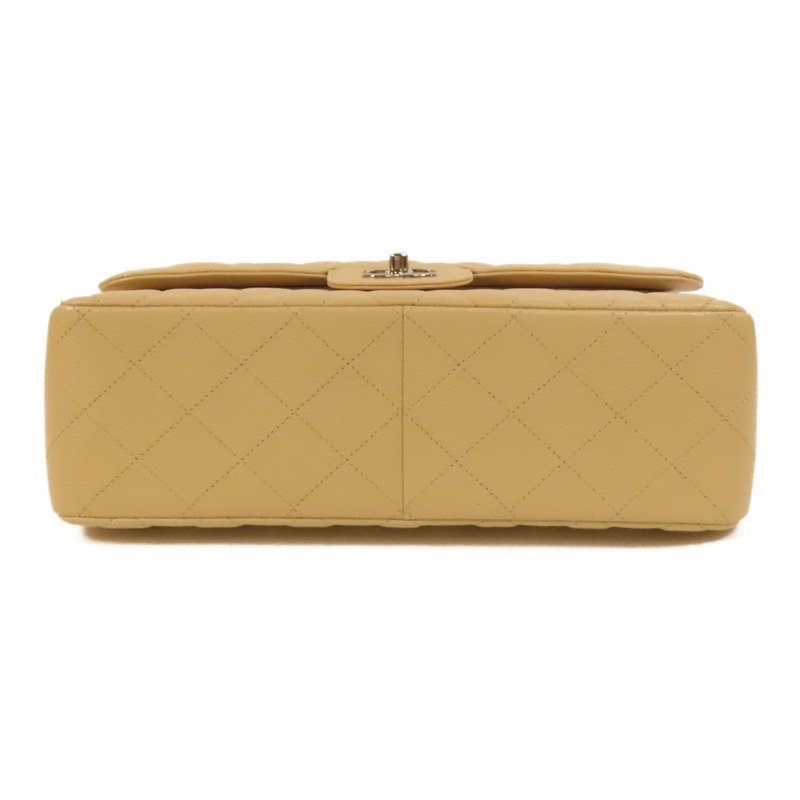 CHANEL 牛皮皮革Jumbo銀扣鏈帶肩背袋-3