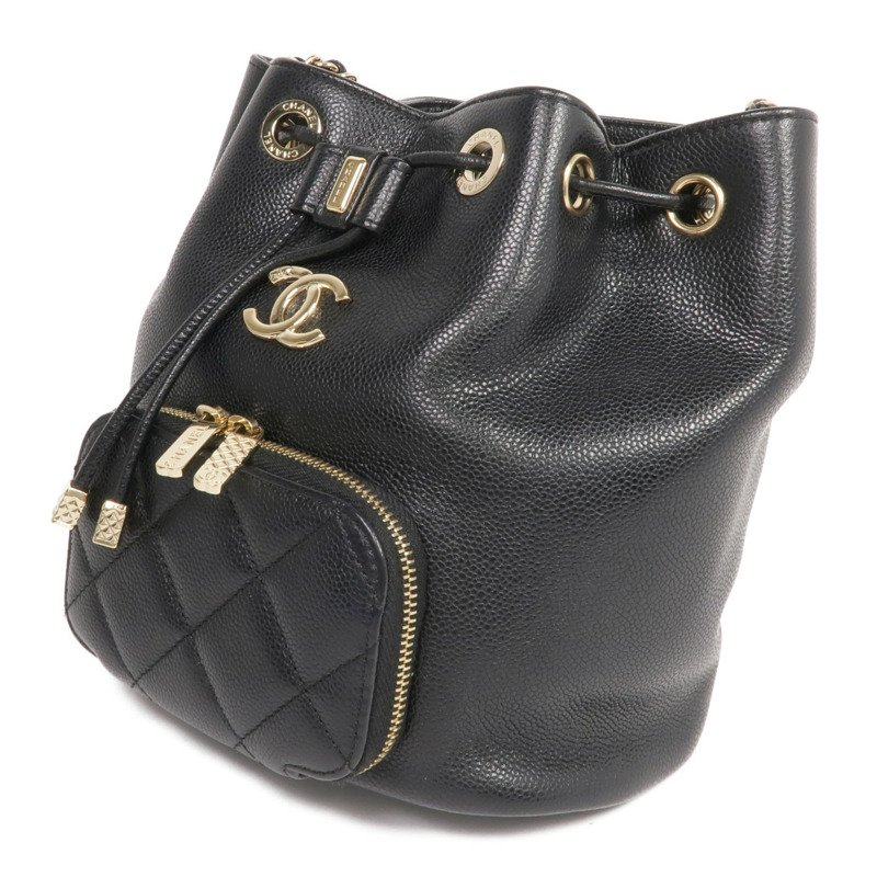CHANEL 牛皮皮革Materasse Shoulder Bag金扣鏈帶肩背袋-2