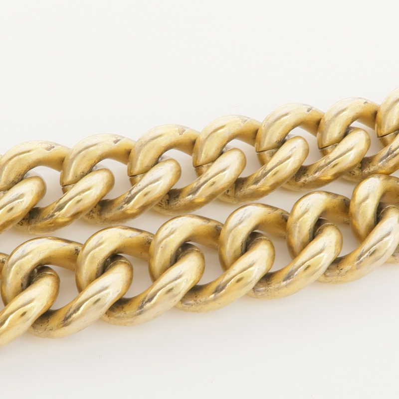 CHANEL 羊皮皮革Boy 20金扣鏈帶肩背袋-12