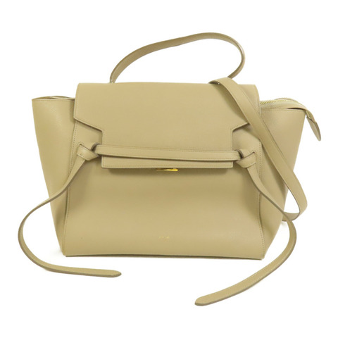 CELINE 牛皮皮革Mini Belt Bag金扣手挽肩背兩用袋