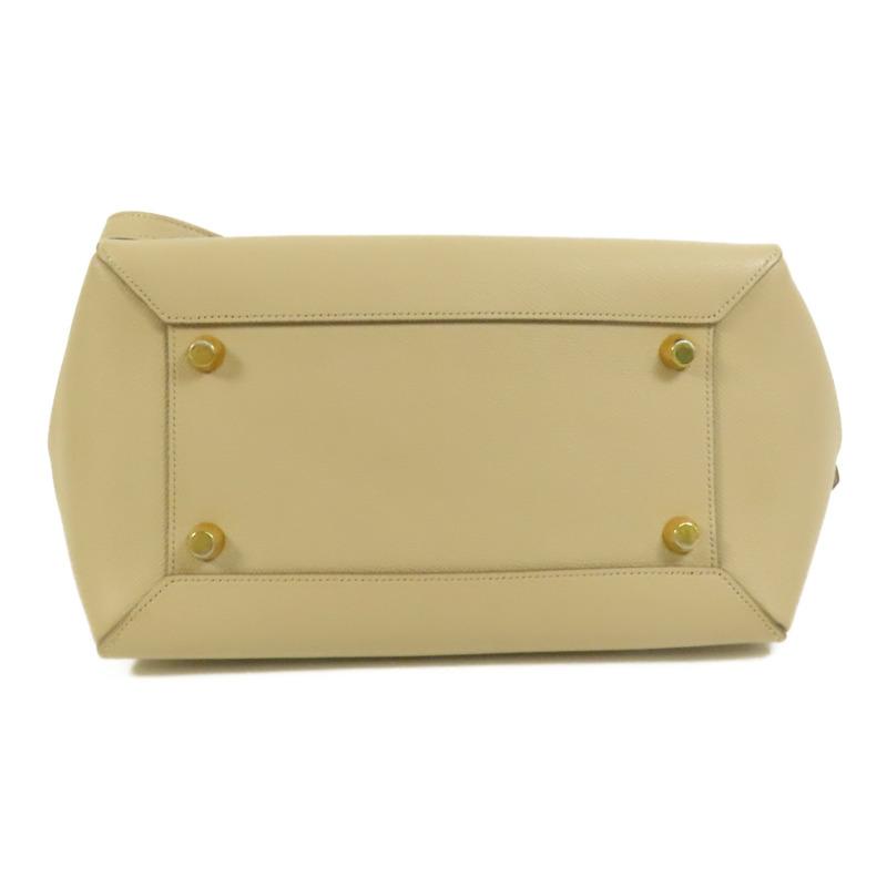 CELINE 牛皮皮革Mini Belt Bag金扣手挽肩背兩用袋-3