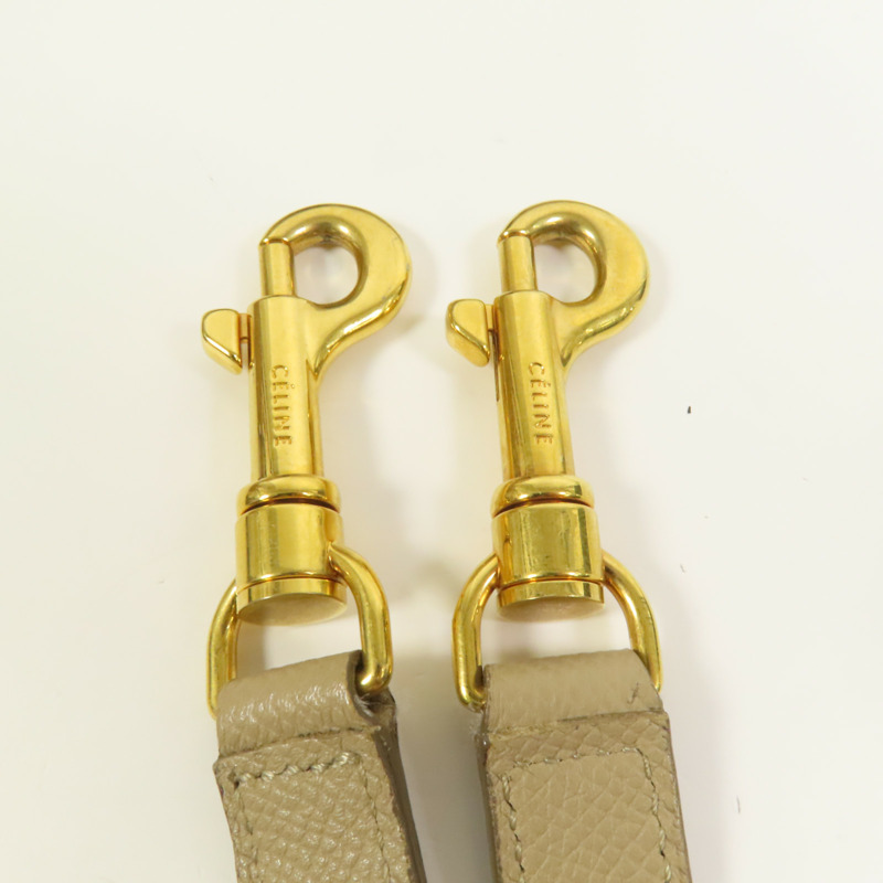 CELINE 牛皮皮革Mini Belt Bag金扣手挽肩背兩用袋-6