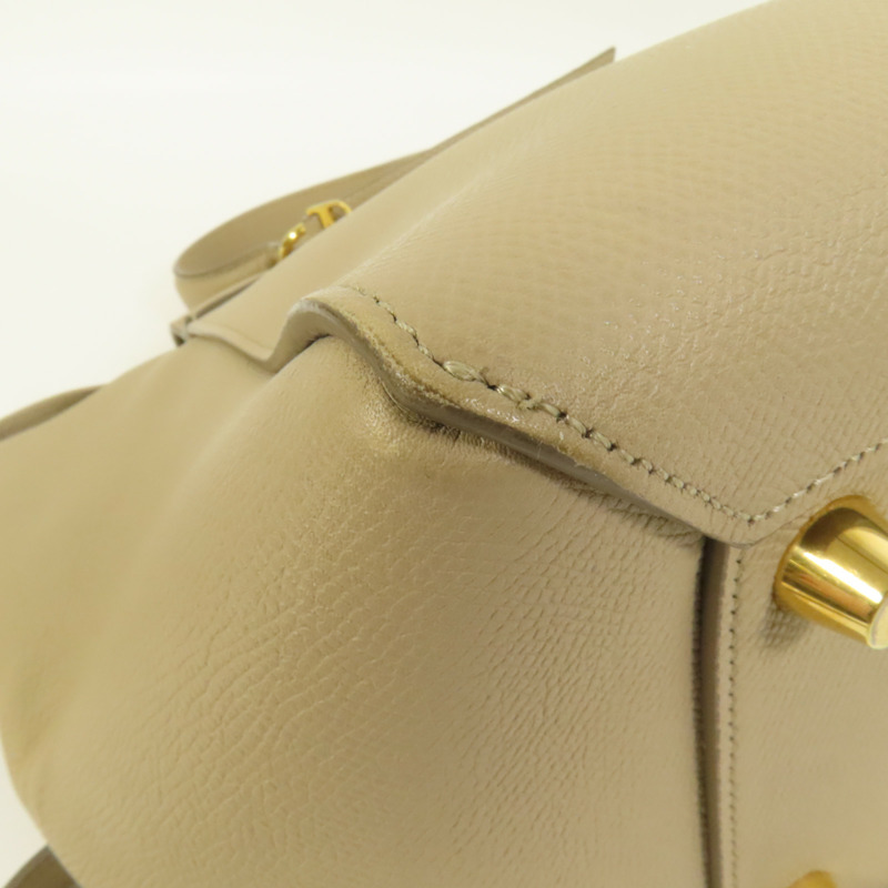 CELINE 牛皮皮革Mini Belt Bag金扣手挽肩背兩用袋-10