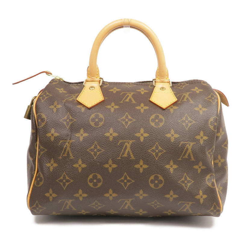 LOUIS VUITTON Monogram Speedy 25金扣手挽袋-1