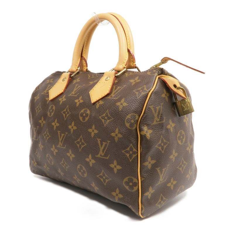 LOUIS VUITTON Monogram Speedy 25金扣手挽袋-2