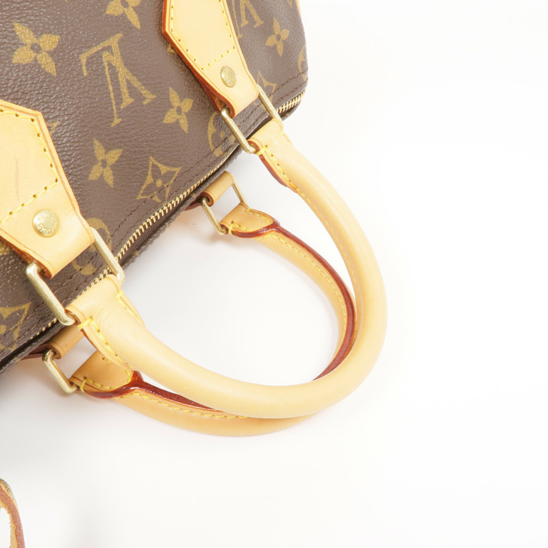 LOUIS VUITTON Monogram Speedy 25金扣手挽袋-4