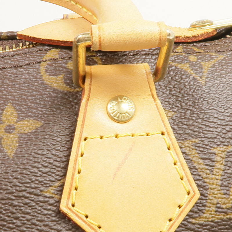 LOUIS VUITTON Monogram Speedy 25金扣手挽袋-8
