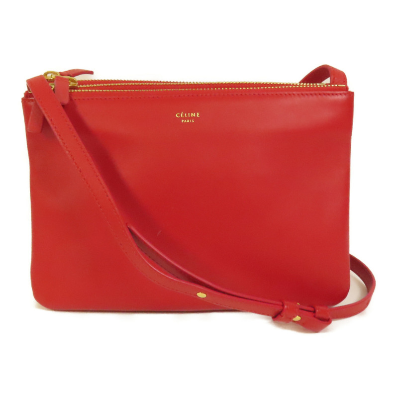 CELINE 羊皮皮革Trio金扣肩背袋-0