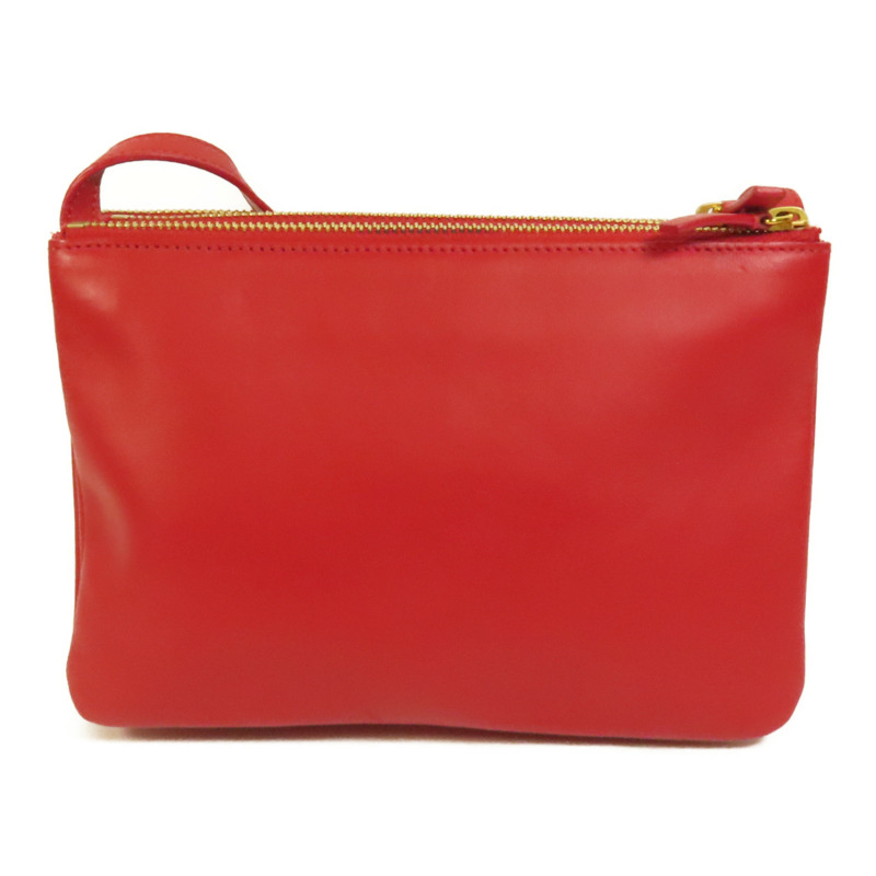 CELINE 羊皮皮革Trio金扣肩背袋-1