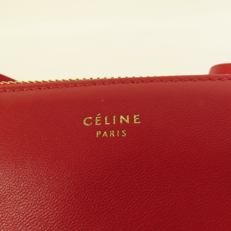 CELINE 羊皮皮革Trio金扣肩背袋-7