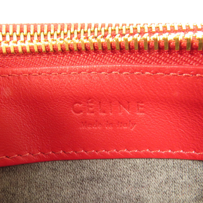 CELINE 羊皮皮革Trio金扣肩背袋-9