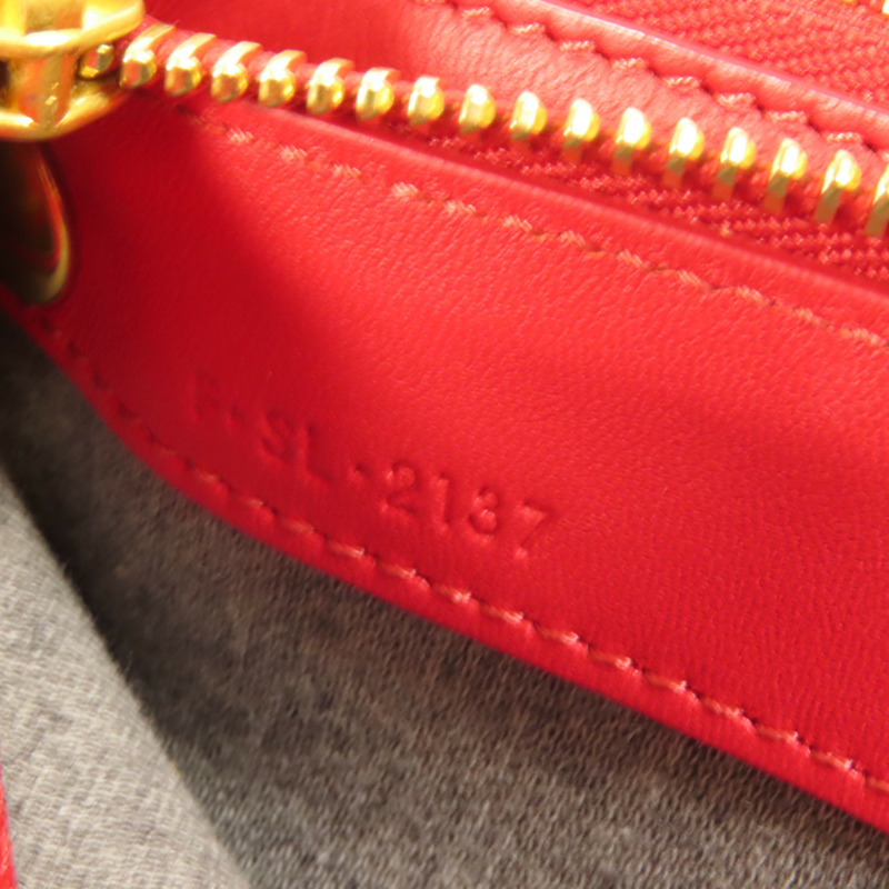 CELINE 羊皮皮革Trio金扣肩背袋-10