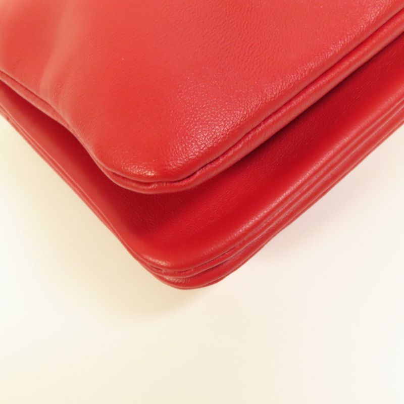 CELINE 羊皮皮革Trio金扣肩背袋-11