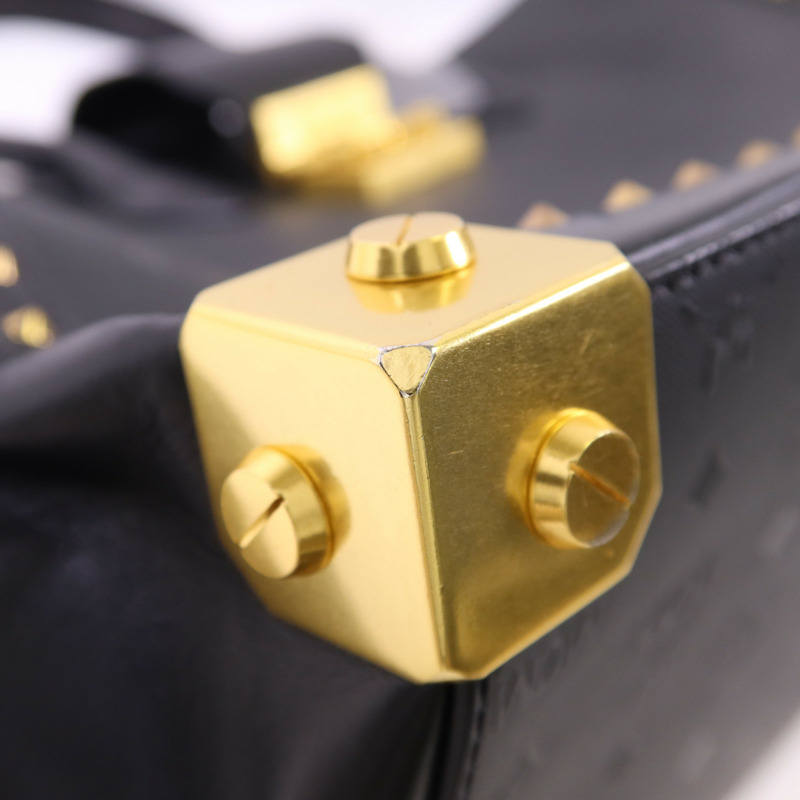 MCM 塗層帆布/牛皮皮革Visetos金扣手挽袋-10