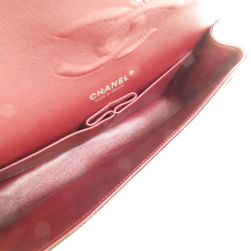 CHANEL 牛皮皮革Classic 25銀扣鏈帶肩背袋-4