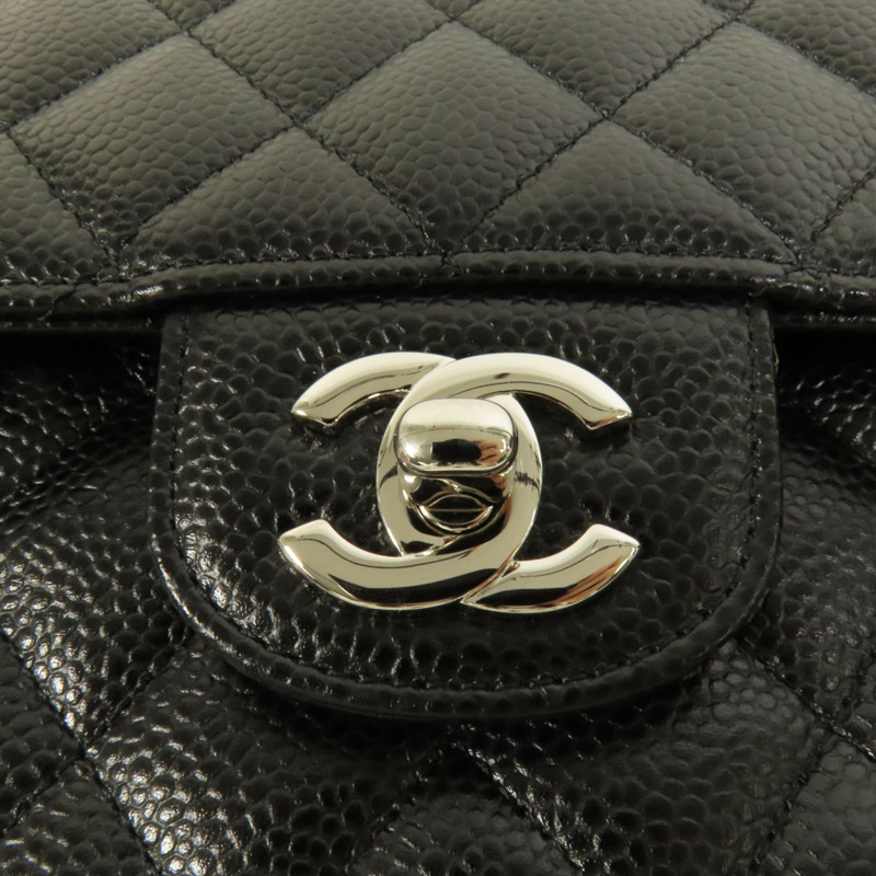 CHANEL 牛皮皮革Classic 25銀扣鏈帶肩背袋-6