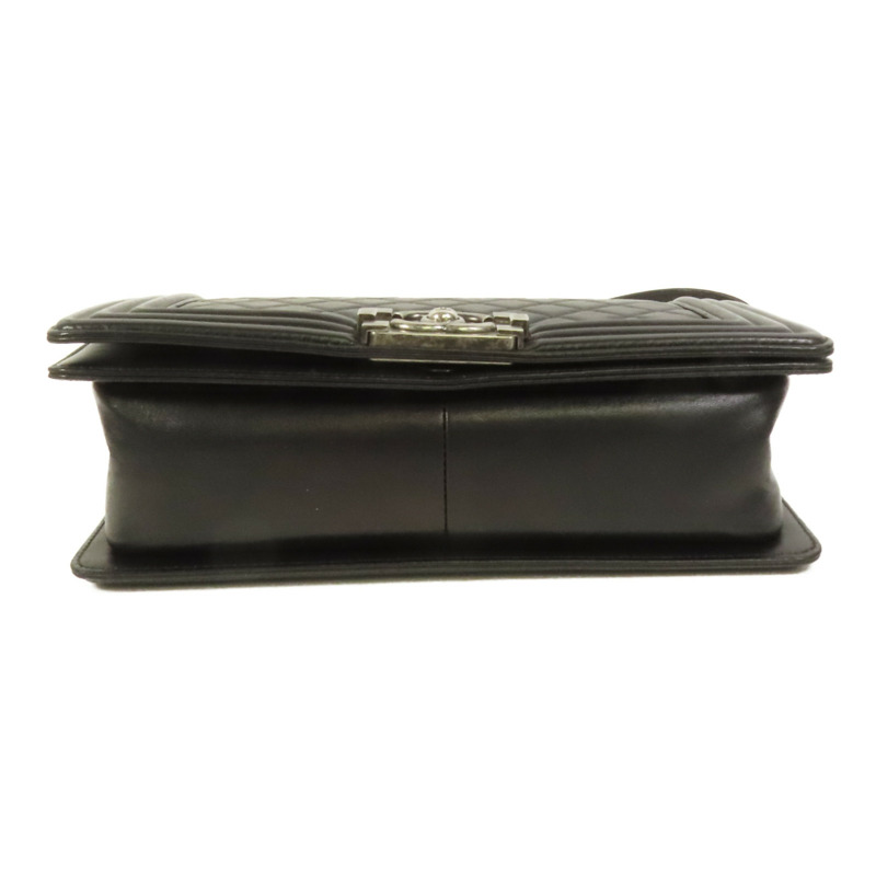 CHANEL 牛皮皮革Boy 25鏈帶肩背袋-3