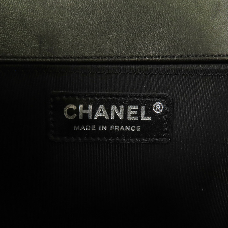 CHANEL 牛皮皮革Boy 25鏈帶肩背袋-8