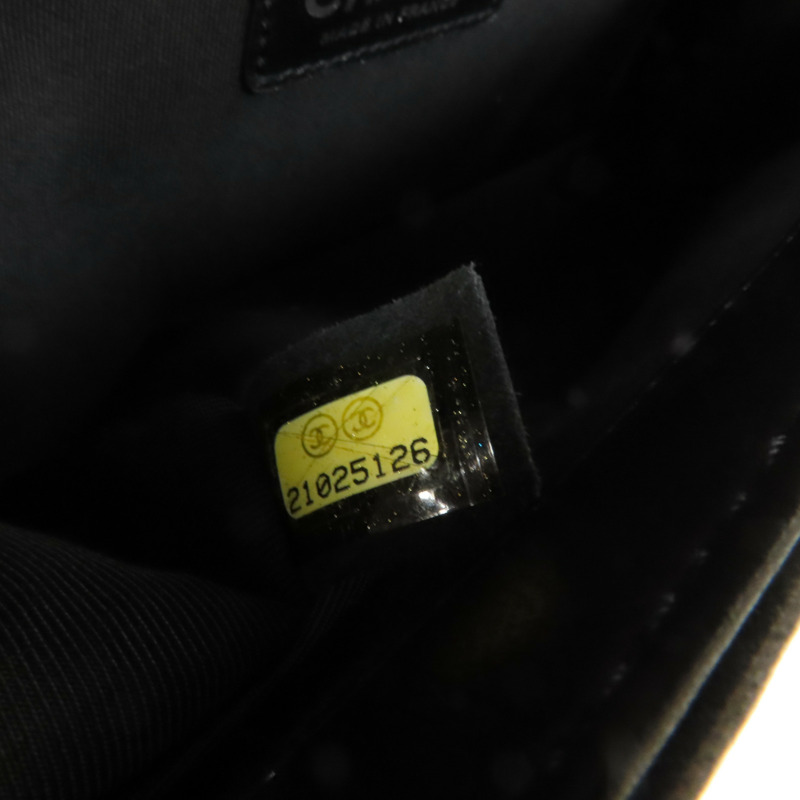 CHANEL 牛皮皮革Boy 25鏈帶肩背袋-9