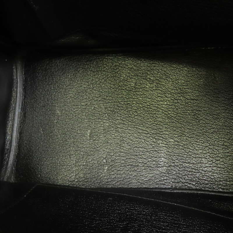 HERMES Togo皮革Birkin 30銀扣手挽袋Noir-16