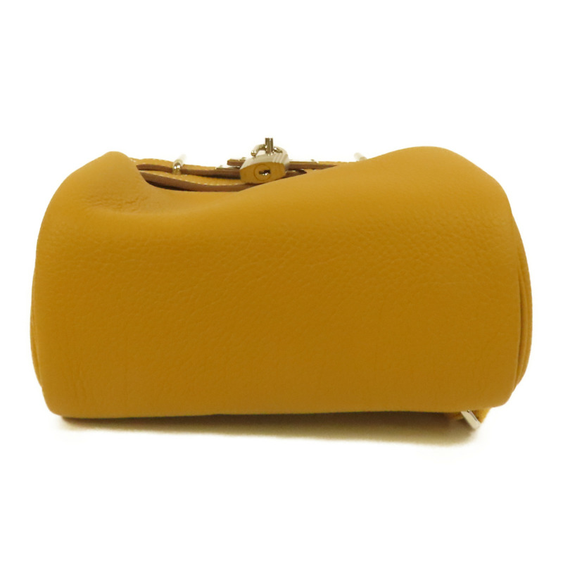 HERMES Togo皮革Hac A Dos PM銀扣背包Natural Sable-3