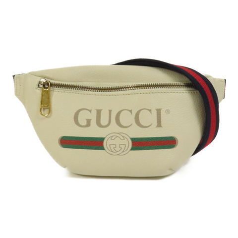 GUCCI 牛皮皮革Waist Bag金扣腰包
