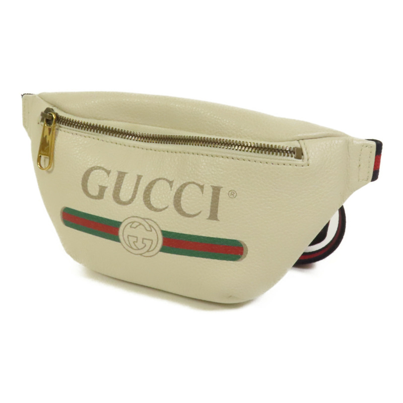GUCCI 牛皮皮革Waist Bag金扣腰包-2