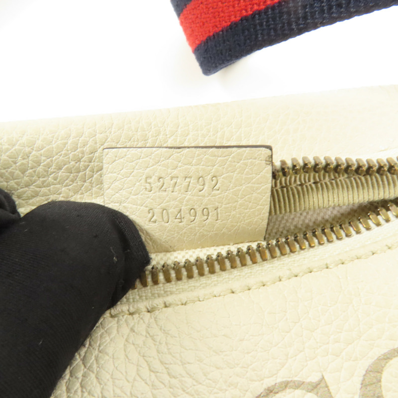 GUCCI 牛皮皮革Waist Bag金扣腰包-9