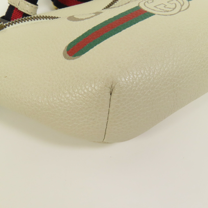 GUCCI 牛皮皮革Waist Bag金扣腰包-10