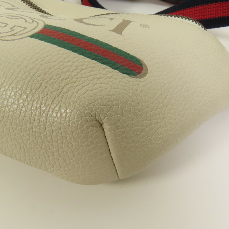 GUCCI 牛皮皮革Waist Bag金扣腰包-11