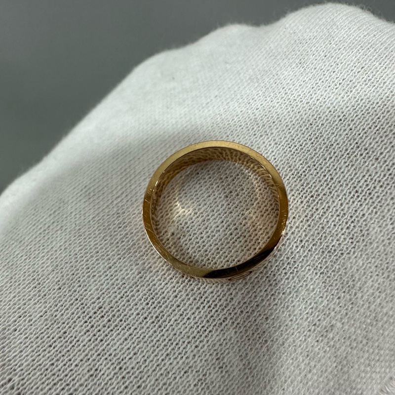 Cartier 黃K金LOVE細版戒指 47號-4