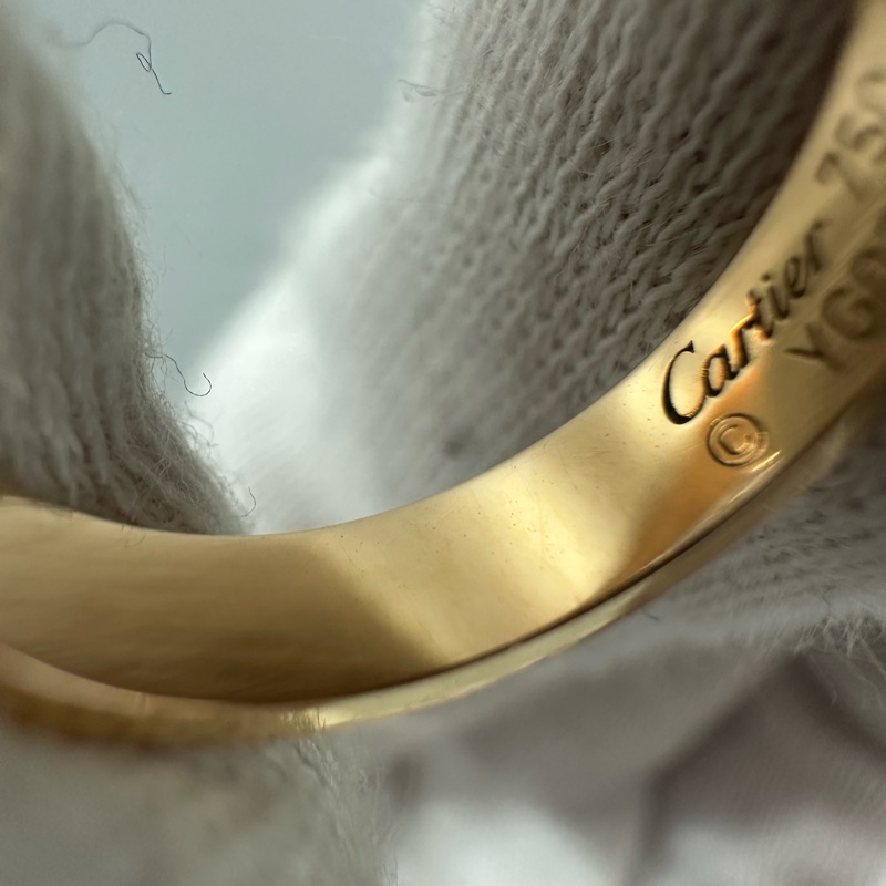 Cartier 黃K金LOVE細版戒指 47號-9