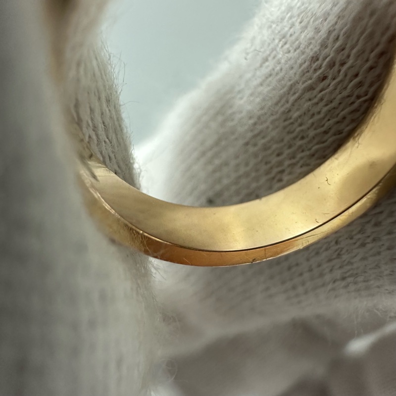 Cartier 黃K金LOVE細版戒指 47號-10