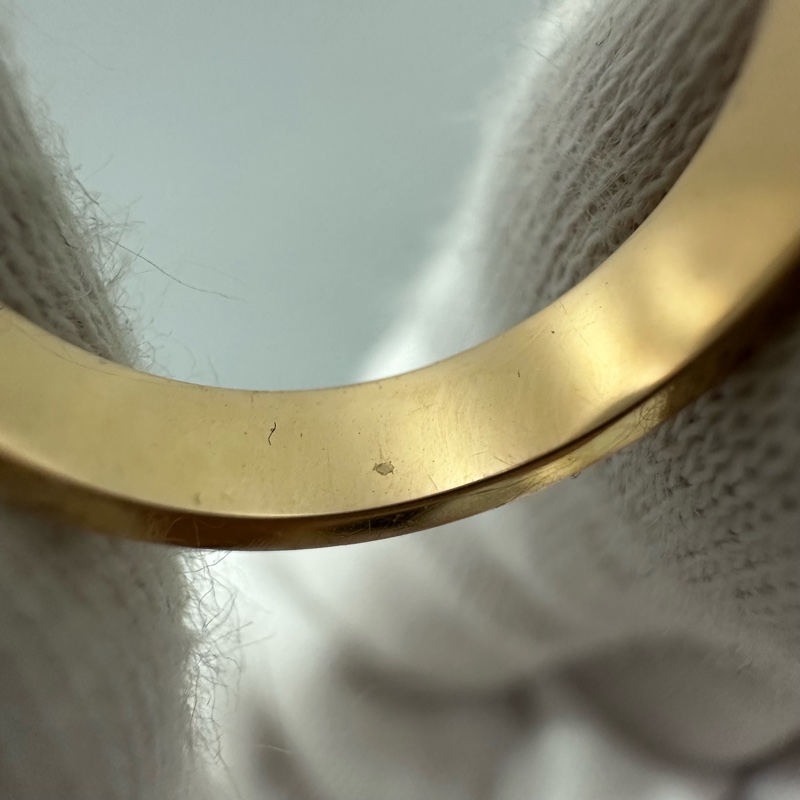 Cartier 黃K金LOVE細版戒指 47號-11