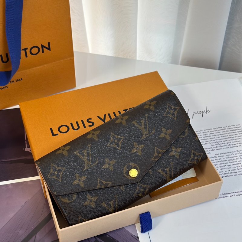 LOUIS VUITTON Sarah翻蓋長夾 - 芭蕾粉-0