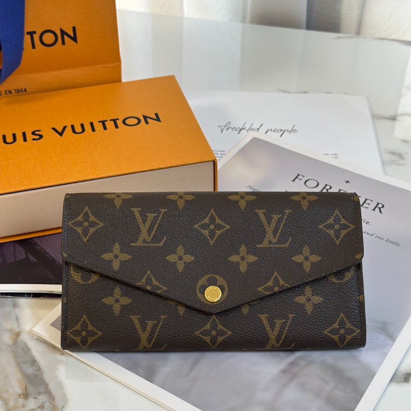 LOUIS VUITTON Sarah翻蓋長夾 - 芭蕾粉-1