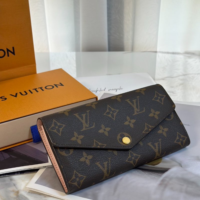 LOUIS VUITTON Sarah翻蓋長夾 - 芭蕾粉-2