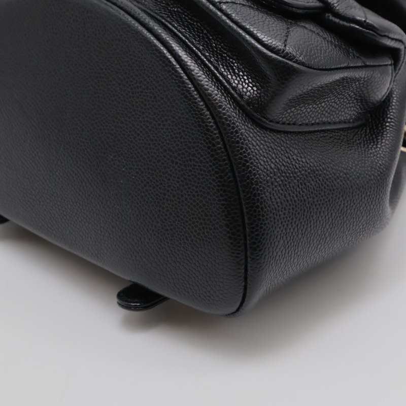 CHANEL Duma青蛙後背包 - 小號黑金-5