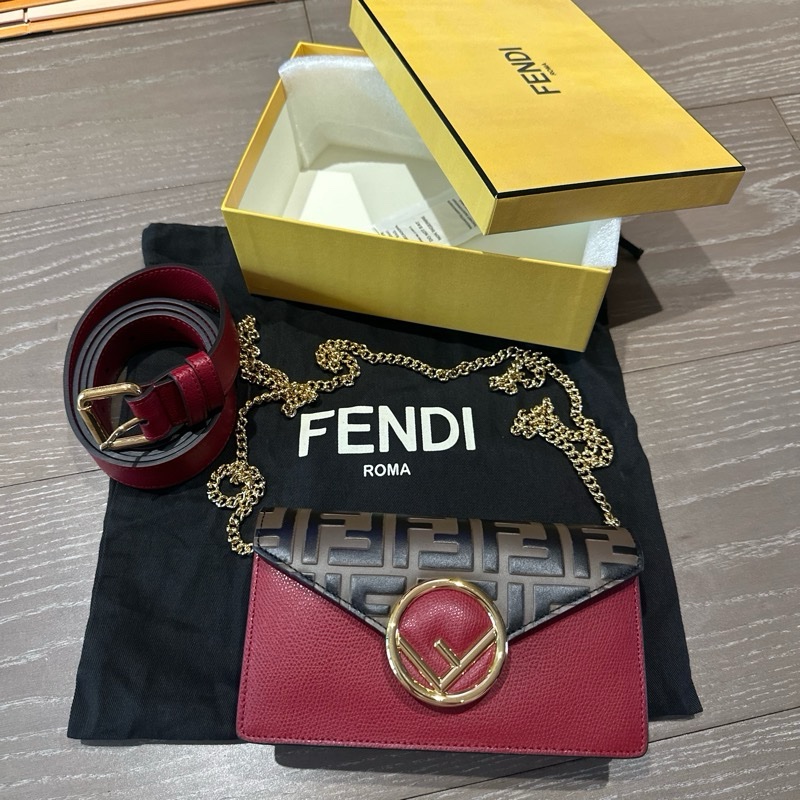 Fendi 兩用（斜背 肩背 腰間）包-11