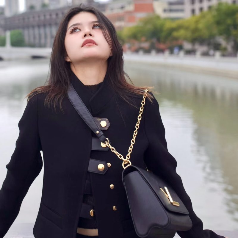 LOUIS VUITTON Twist - MM黑金-12